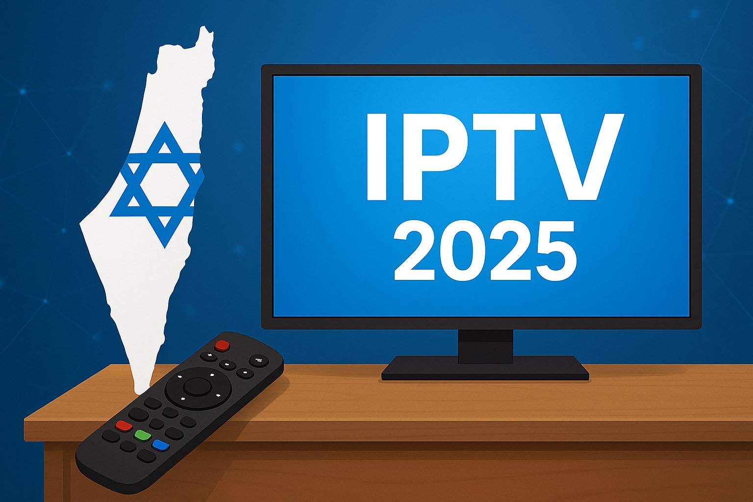 IPTV ישראל – איור תדמיתי של סלון מודרני לצורך בחירת חבילת IPTV בישראל (2025) | Itzik IL4KMEDIA