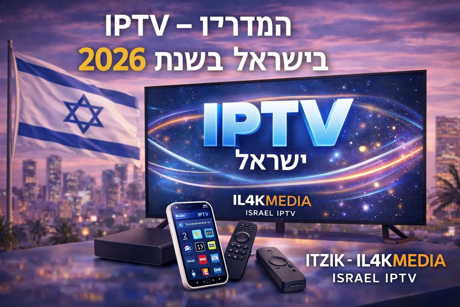 IPTV – המדריך המלא בישראל בשנת 2026 | IL4KMedia