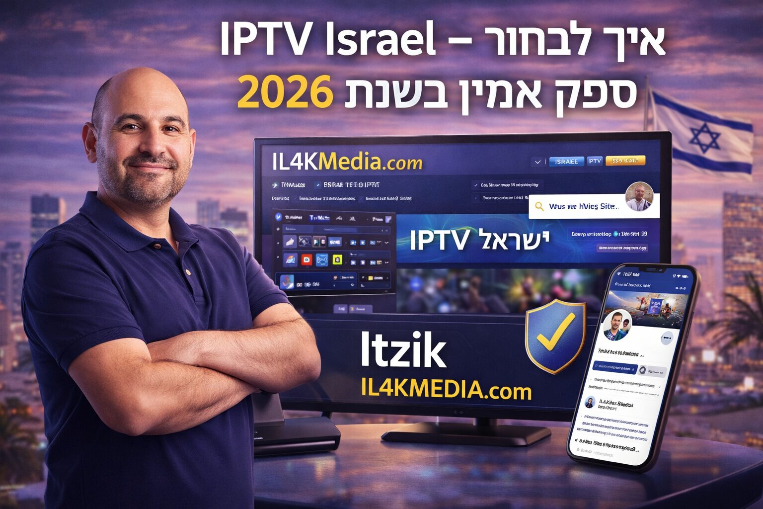 IPTV Israel – איך לבחור ספק אמין בשנת 2026 | Itzik | IL4KMedia